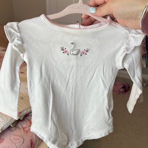 Janie and Jack Swan Onesie